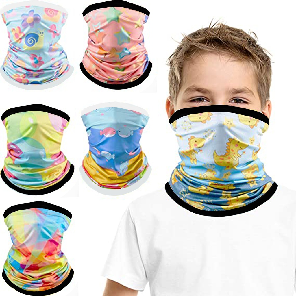 2 Ply Full Color Neck Gaiter Tube Face Mask - Youth Size. CV7232