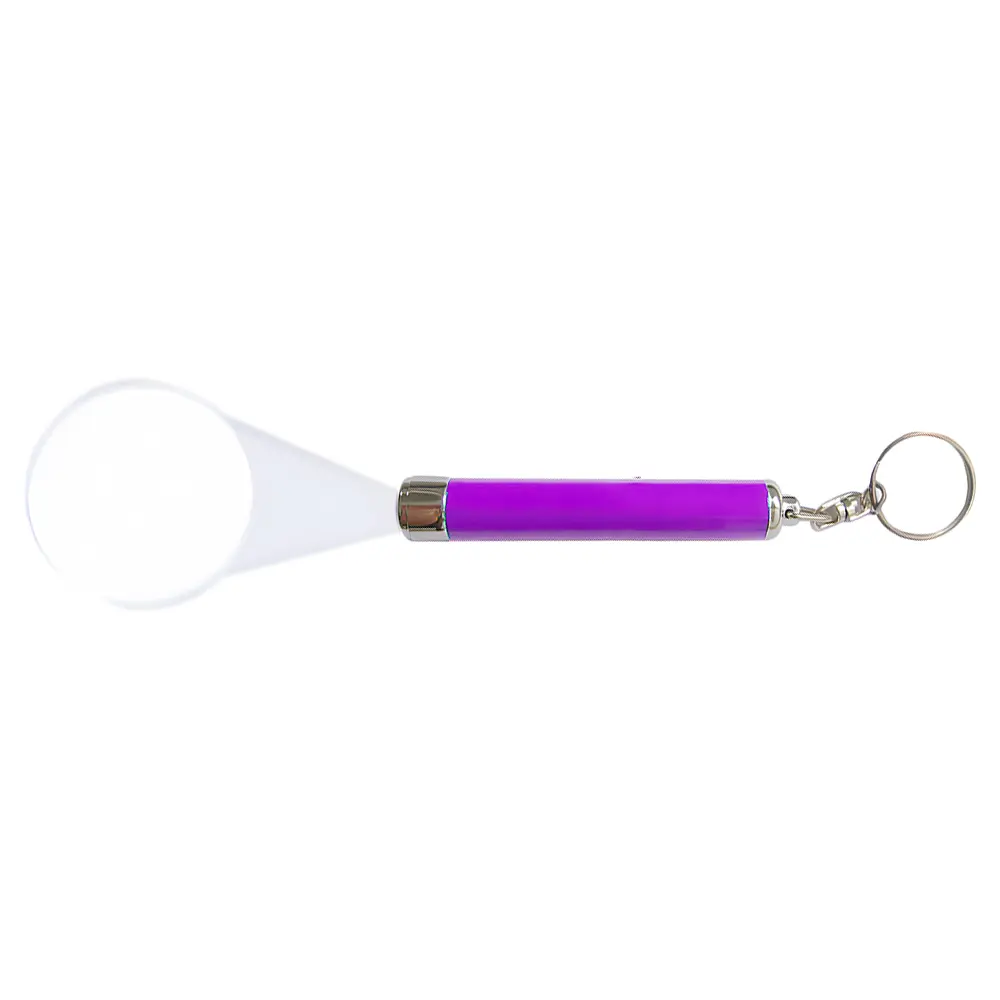 Promotional LED Logo Projector Flashlight Keychain - Aluminum. FP4120