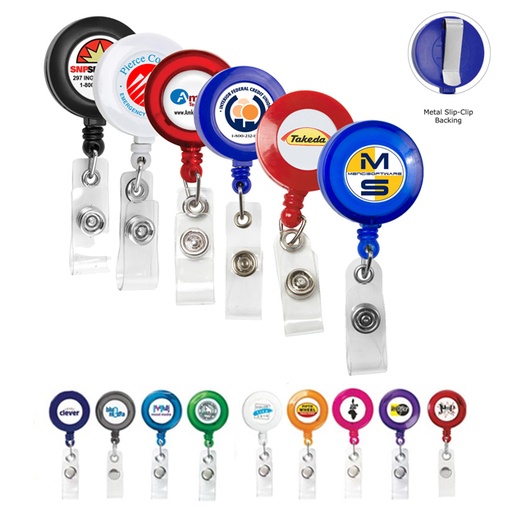[BH3857] Full Color Retractable ID Badge Holder. BH3857