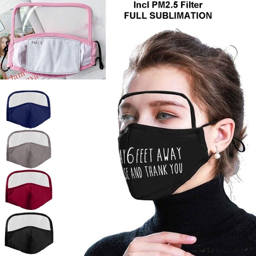 [CV5220] 4 Ply Customized Eye Goggles Face Mask w/ Carbon Filter. CV5220