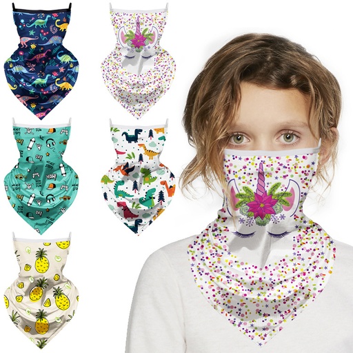 [CV7262] Full Color Gaiter Face Mask - Youth Size - w/ Ear Loops. CV7262