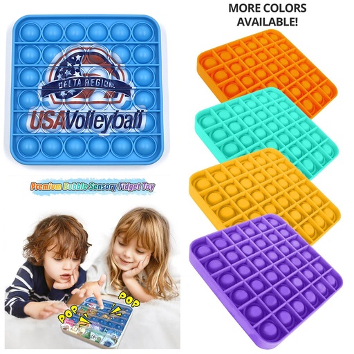 [ST6001] Pop It Fidget Toy - Square Full color. ST6001