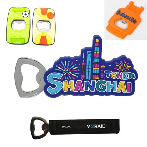 [CB2825] Custom Made 3D PVC Bottle Opener Any Shape Or Color. CB2825