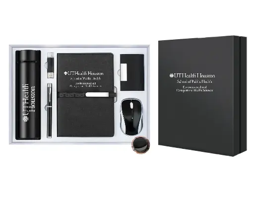 ExecuSet: The Ultimate Corporate Gift Collection- Luxury Gift Set Pen, 18 Oz Tumbler, A5 Leatherette Padfolio and 8GB USB Flash disk, Business Card Case. ST3976