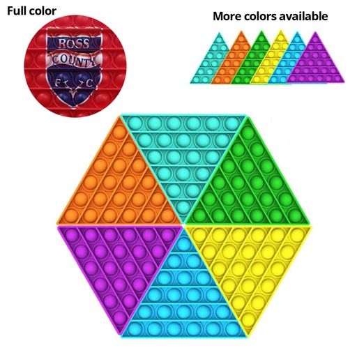 [ST6010] Pop It Fidget Toy - Triangle Full color. ST6010