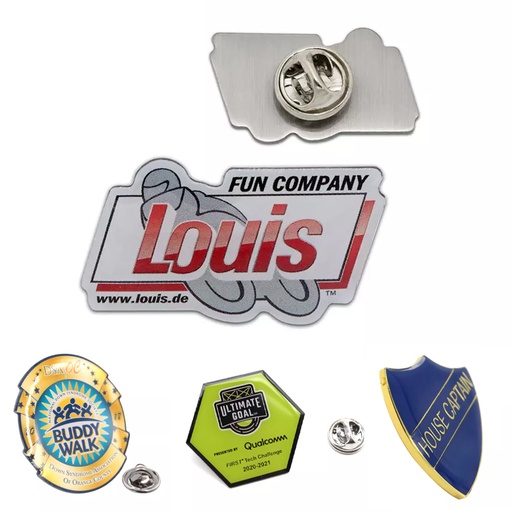 [NPWB99828-15] Full Color Stainless Iron Lapel Pin - 1.5". More sizes available