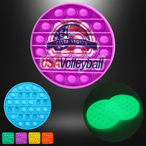 [ST6072] Luminous Pop It Fidget Toy - Circle Full Color. ST6072