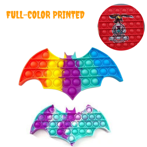 [ST6076] Halloween Bat - Pop It Fidget Toy Full color. ST6076